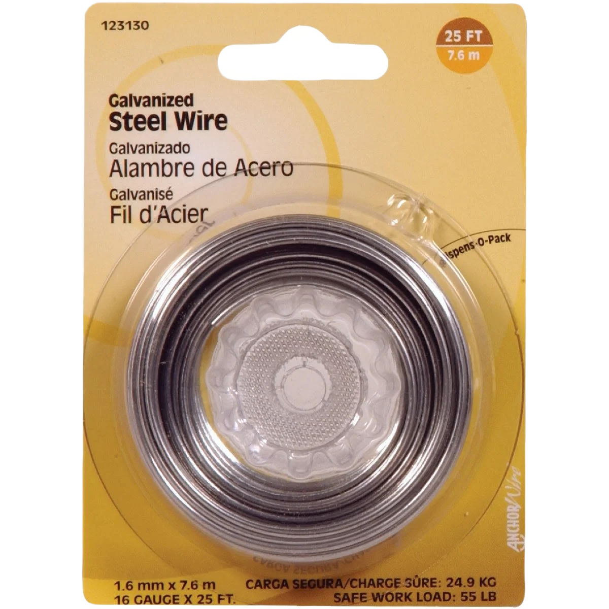 Authentic Hillman 25 Ft. 16 Ga. Galvanized Steel General Purpose Wire Consistent