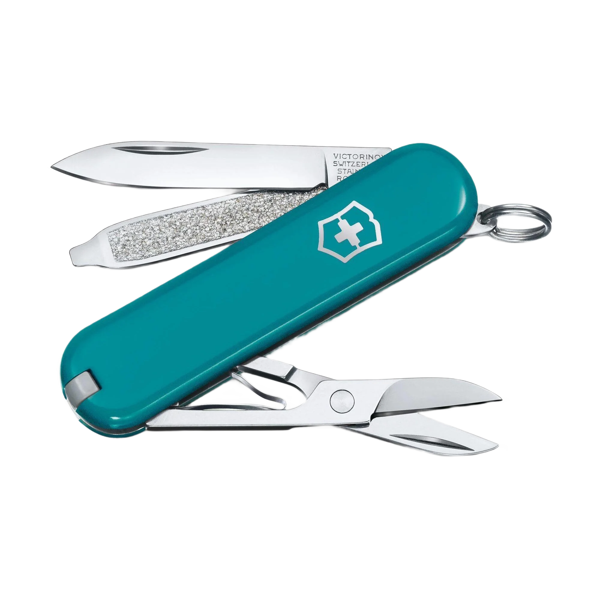 Crafted Victorinox Swiss Army Classic SD Pocket Knife Mountain Lake Long-Lasting