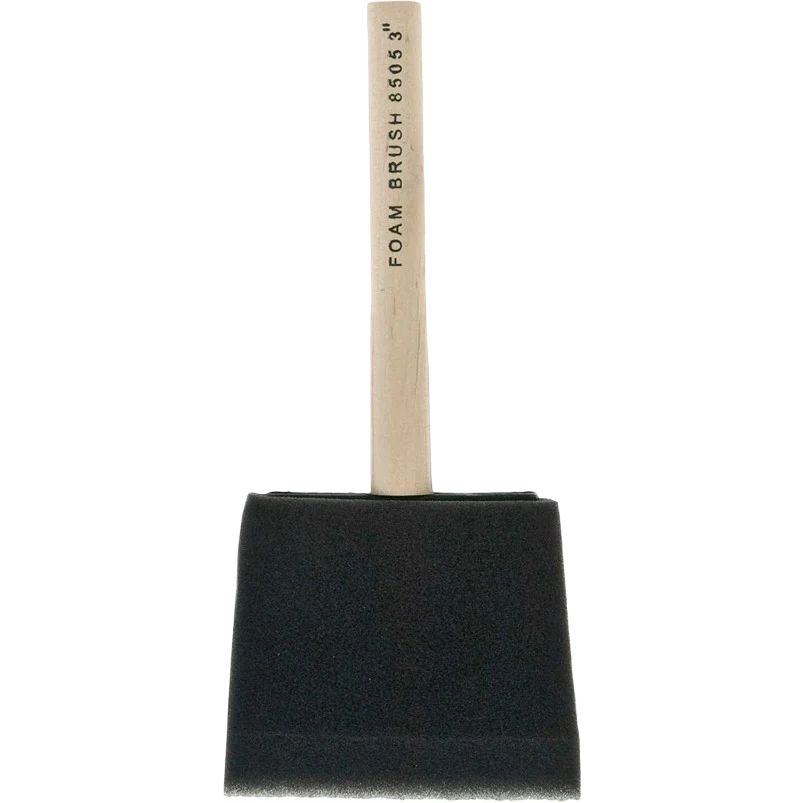 Convenient Linzer 3-In. Foam Brush with Wood Handle Official