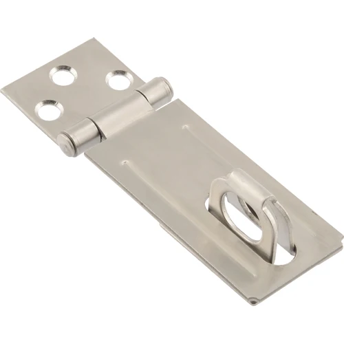 Unique Hillman 3-1 2 in. Fixed Staple Safety Hasps Stainless Steel Traditional