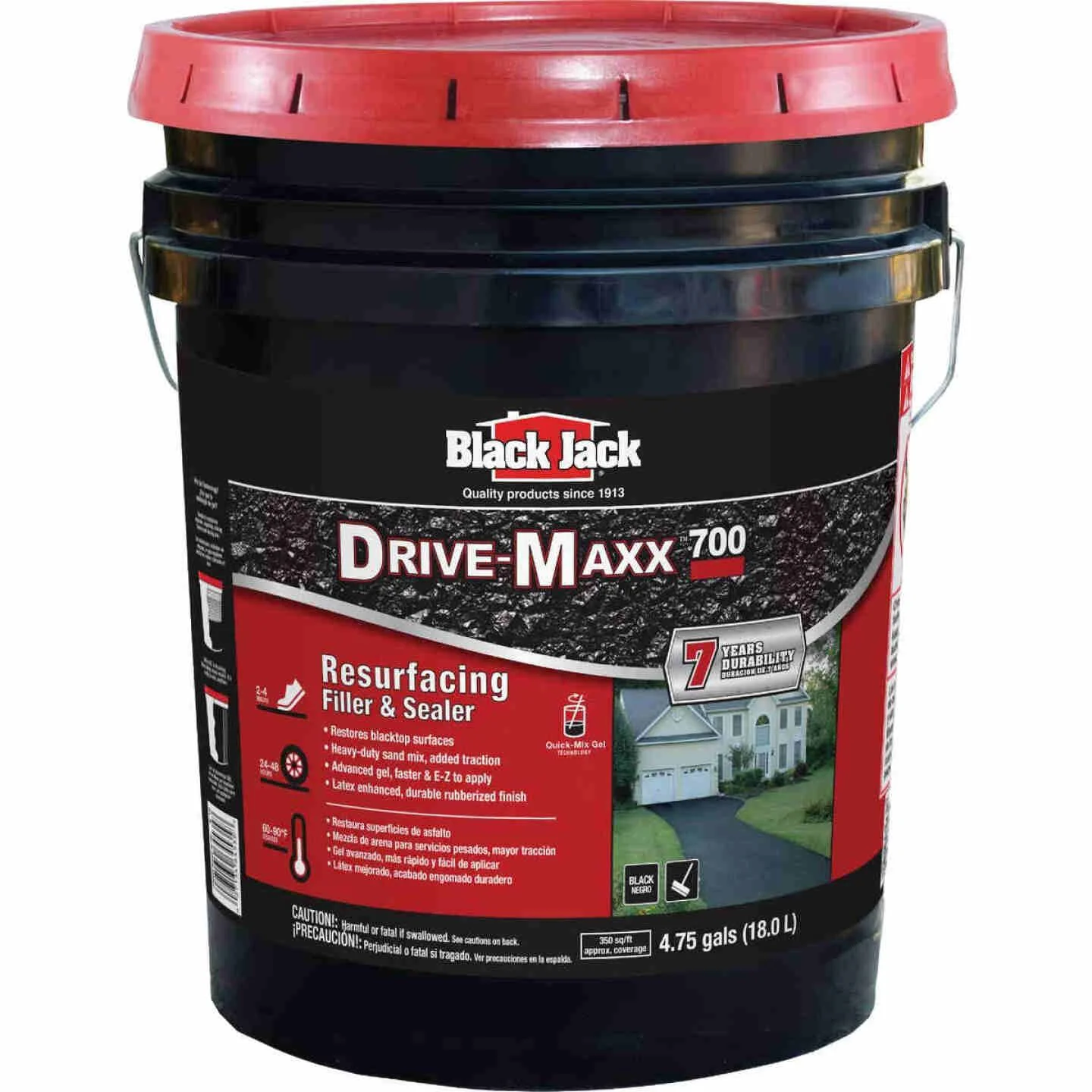 Crafted Black Jack Drive-Maxx 700 Resurfacing Filler and Sealer 5 Gallon Easy-to-Use