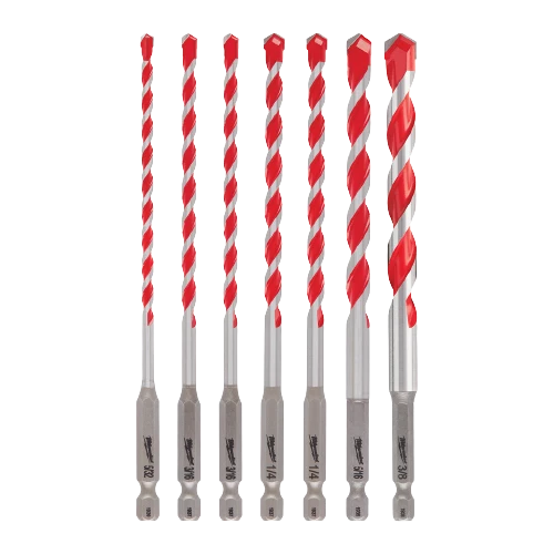 Soft Milwaukee SHOCKWAVE™ 7-PC Carbide Hammer Drill Bits Environmentally Friendly