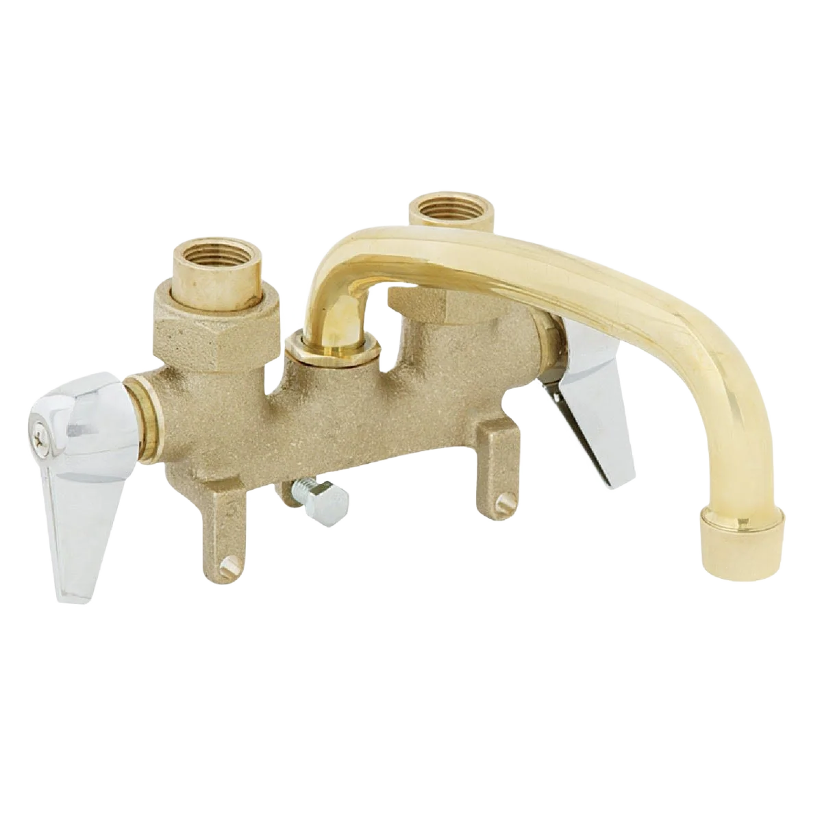 Fine Crafted B K Rough Brass with Chrome Handles Traditional Laundry Tray Faucet Eco-Friendly
