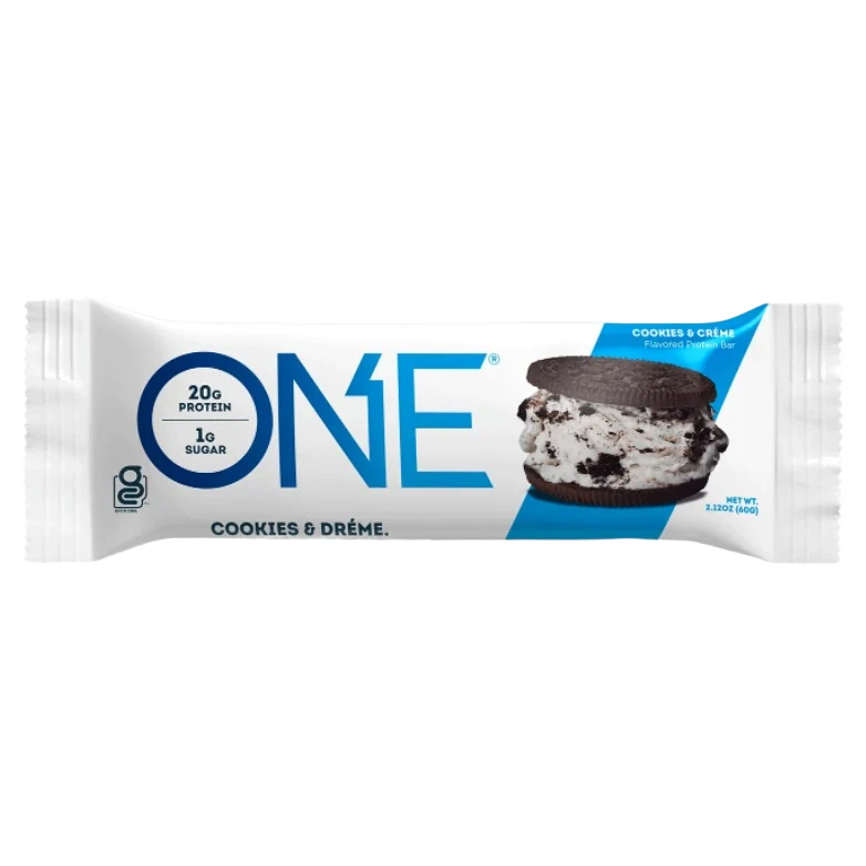Optimized ONE Cookies Creme Protein Bar 2.12 oz. Responsible