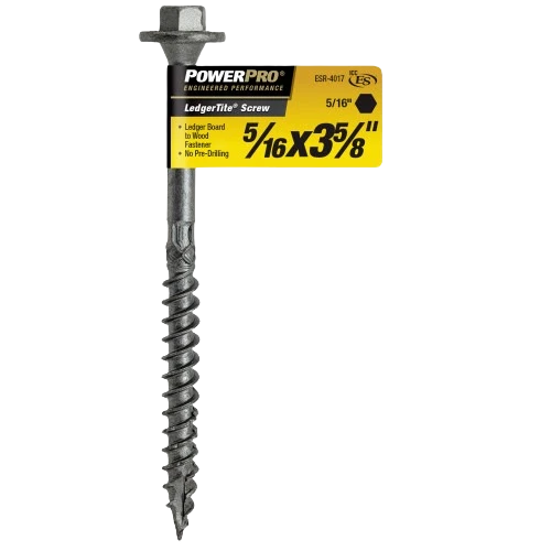 Premium Material Power Pro 5 16 In. x 3-5 8 In. LedgerTite Structural Screw Healthy