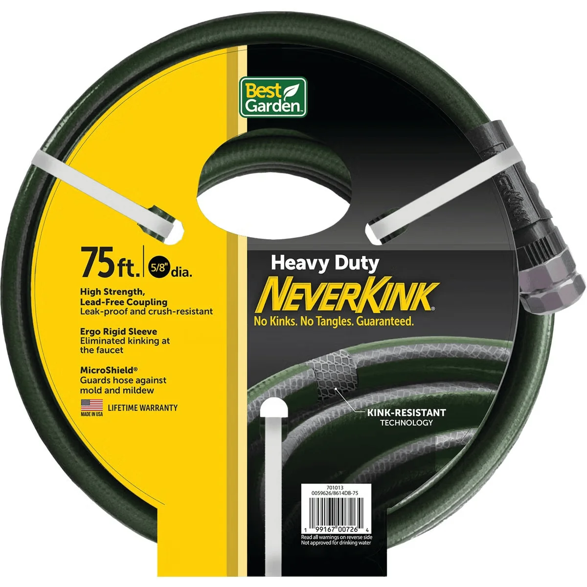 Premium Material Garden Kink 5 8 Dia. x 75' Heavy Duty Garden Hose Exclusive