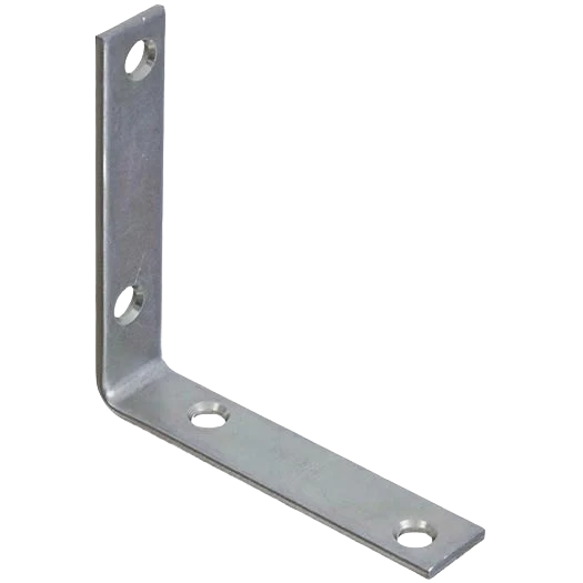 Innovative National Hardware 3-1 2 x 3 4 Zinc Steel Corner Brace 4-Count Contemporary
