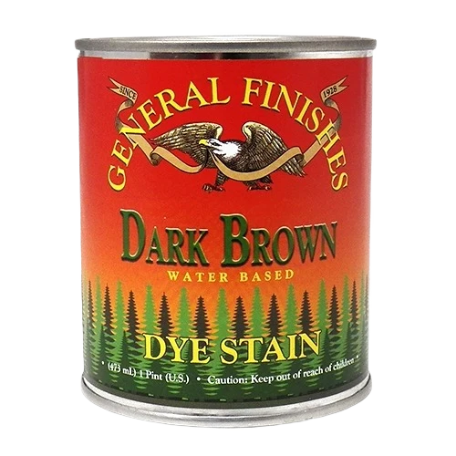 Outstanding General Finishes Dark Brown Water Based Dye Stain Pint Carefully Designed