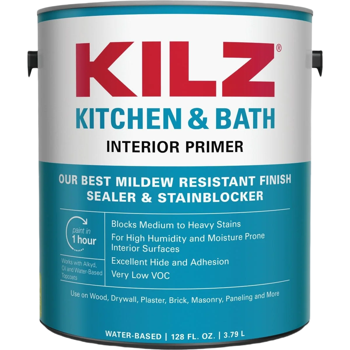 Proven KILZ White Kitchen Bath Interior Primer Sealer Stainblocker Gallon Next-Generation