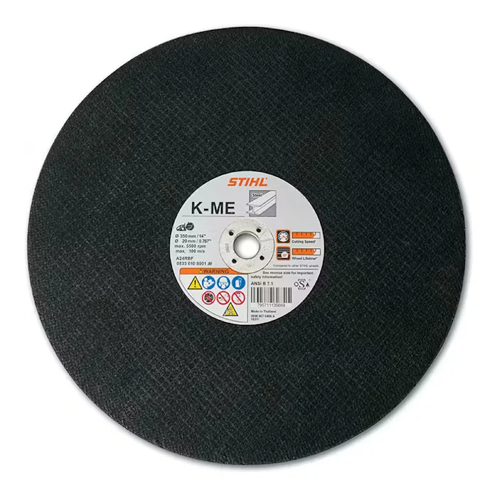 Versatile STIHL K-ME 14 Dia. 1 Arbor General Purpose Abrasive Wheel Detailed