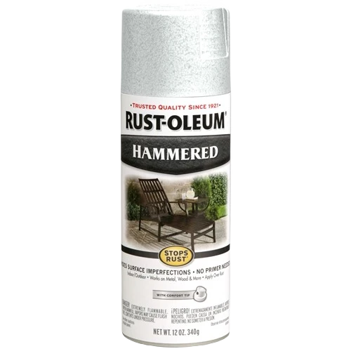 Practical Rust-Oleum White Hammered Spray Paint 12 oz. Lightweight
