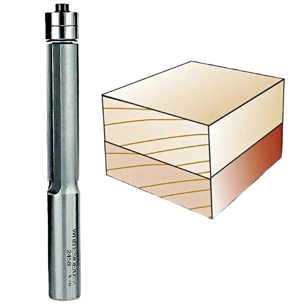 Versatile Whiteside Double Bearing Flush Trim Bit 1 2 in. SH x 1 2 in. CD x 2 in. CL Certified