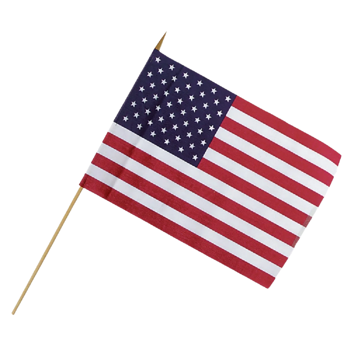 Carefully Designed Valley Forge Polycotton Stick American Flag 12 x 18 in. Natural