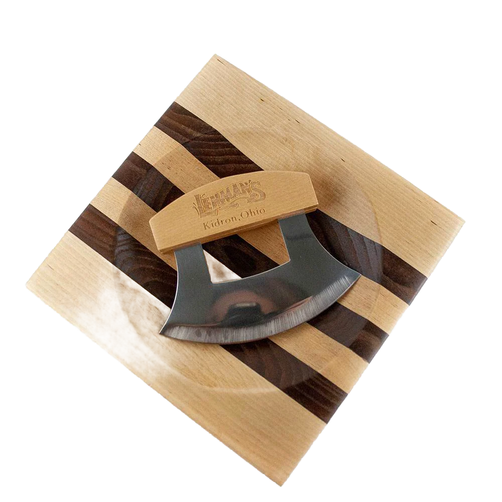 Professional Lehman's Ulu Knife and Bowl Set Specialty