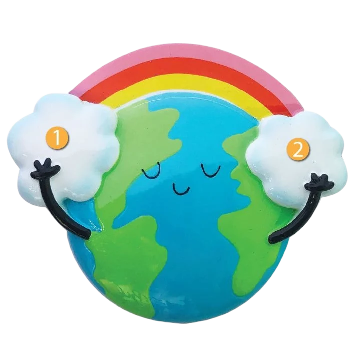 Proven PolarX Personalized Rainbow with Clouds Ornament Convenient
