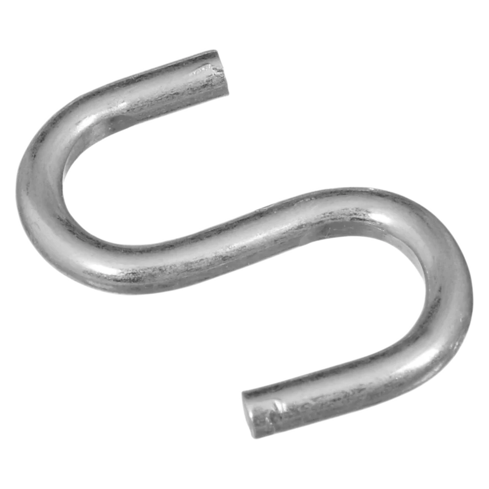 Durable National Hardware 1 Zinc Heavy Open S Hook 6 Ct. Exclusive