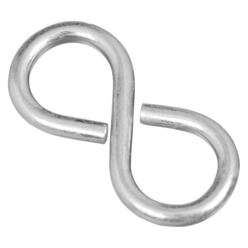 Natural National Hardware 1-5 8 Zinc Light Closed S Hook 4 Ct. Enhanced