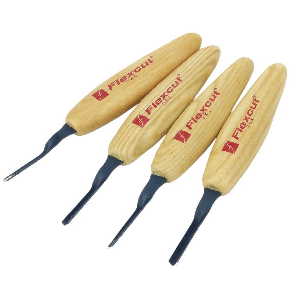 Crafted Flexcut MT700 60 deg. Parting Micro Tool Set Fashionable