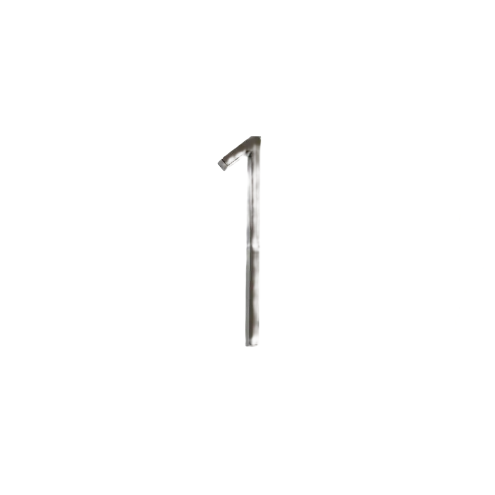Dependable Distinctions Floating Mount House Number 1 Bronze 5 Refined