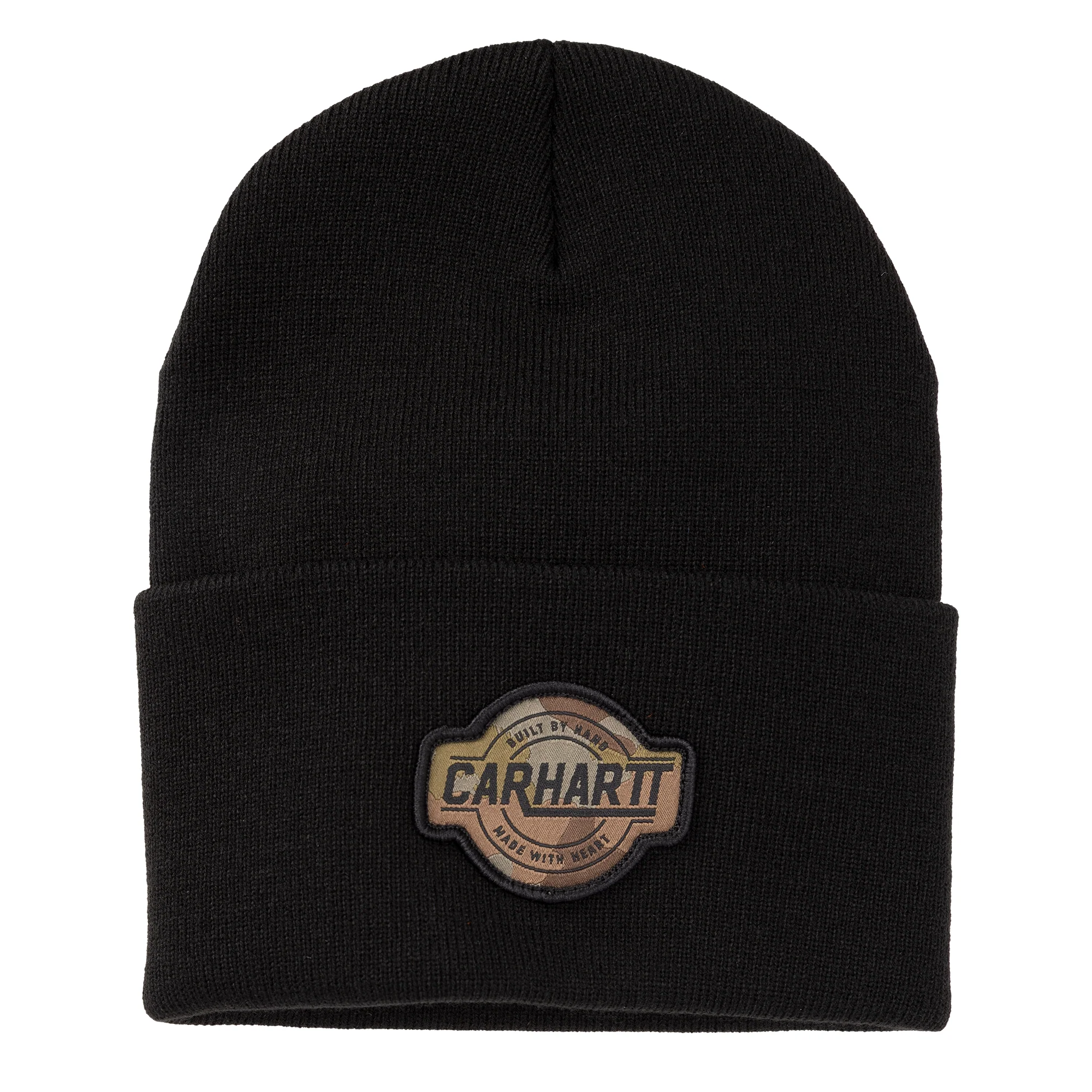 Verified Carhartt Men's Camo Patch Cuffed Beanie Secure