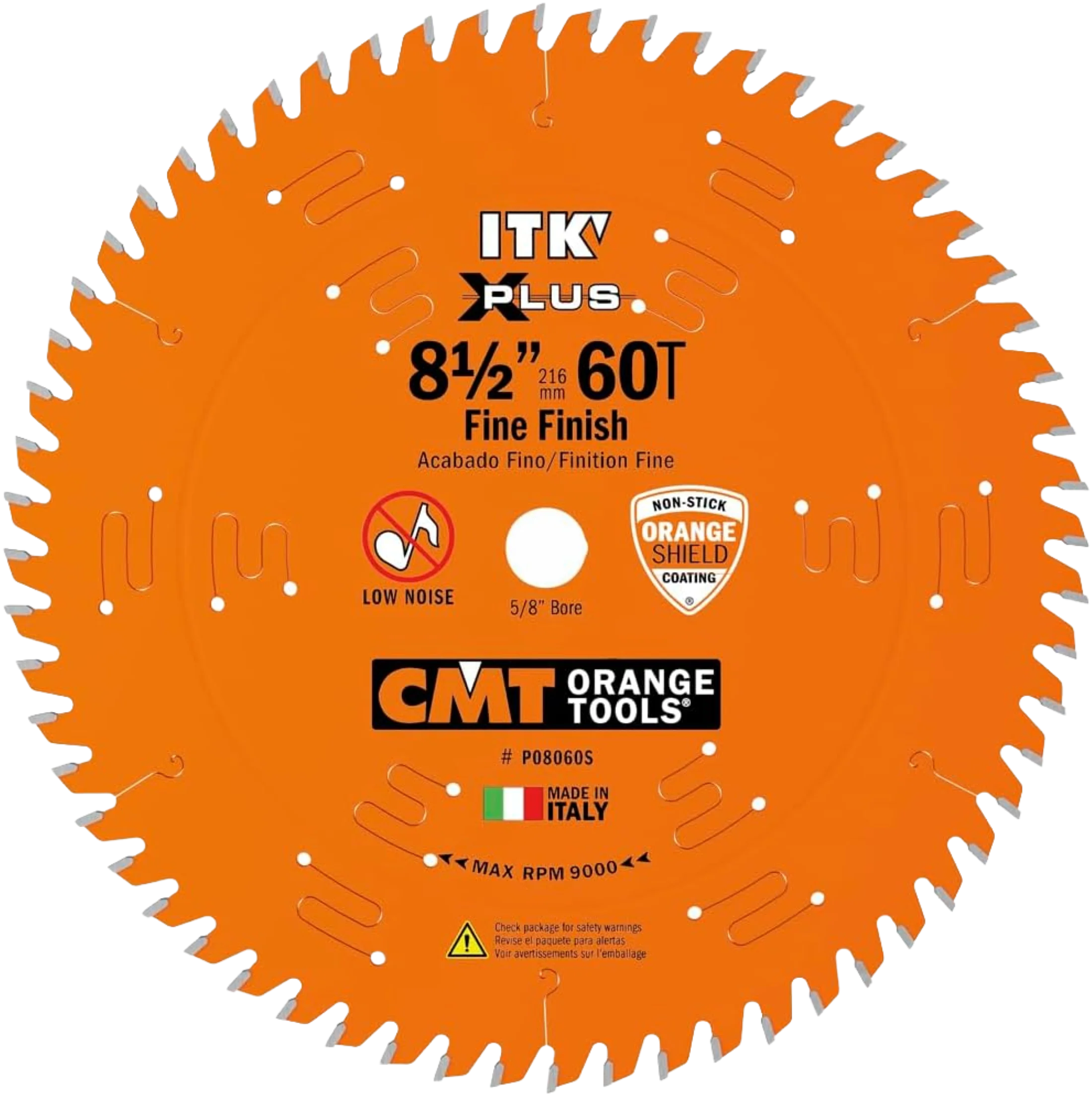Prestigious CMT Orange Tools 8-1 2 60T Itk-Xplus® Finish Sliding Compound Saw Blade Optimized