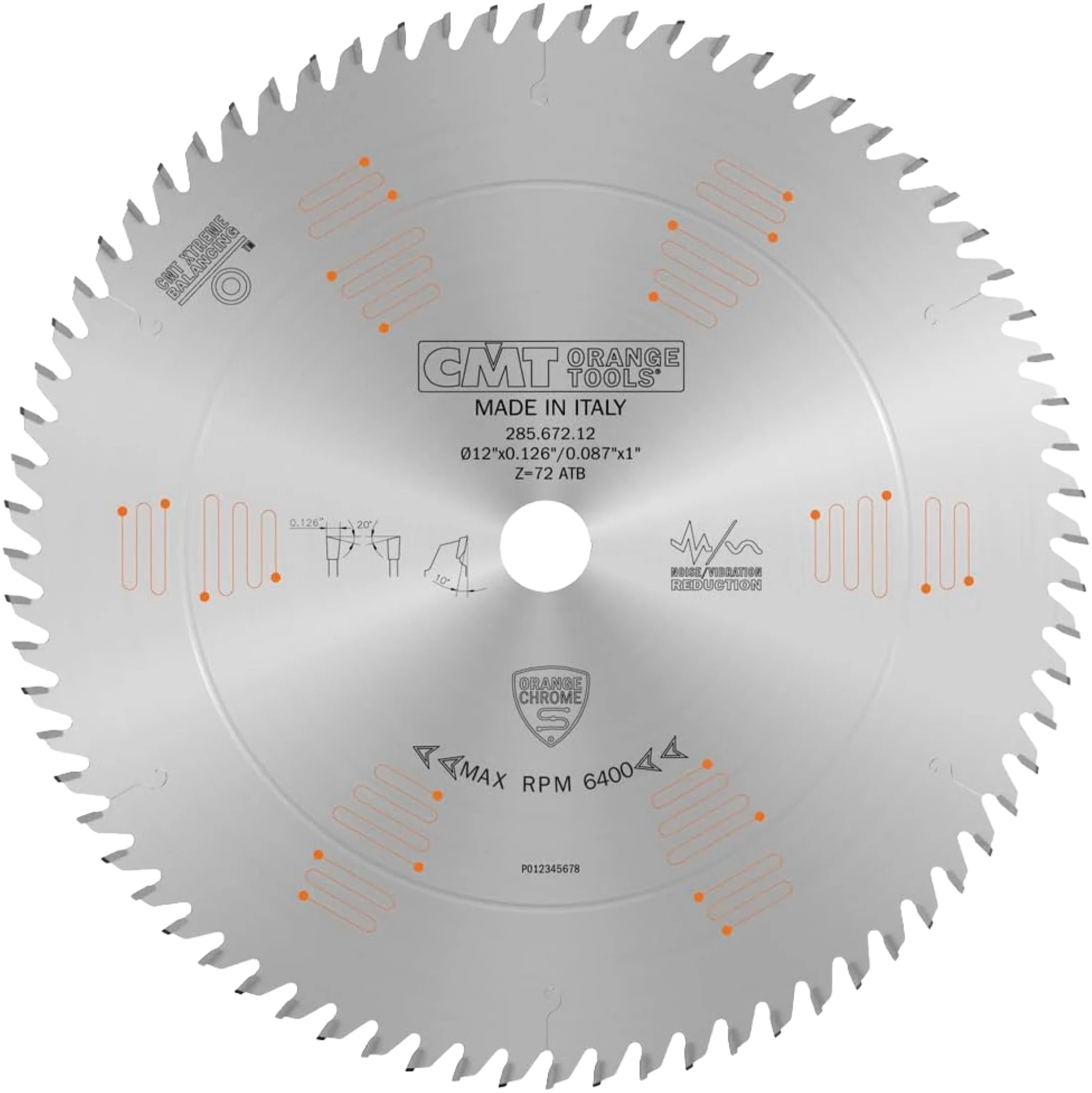Innovative CMT Orange Tools 12 72T Fine Finish Saw Blade Convenient