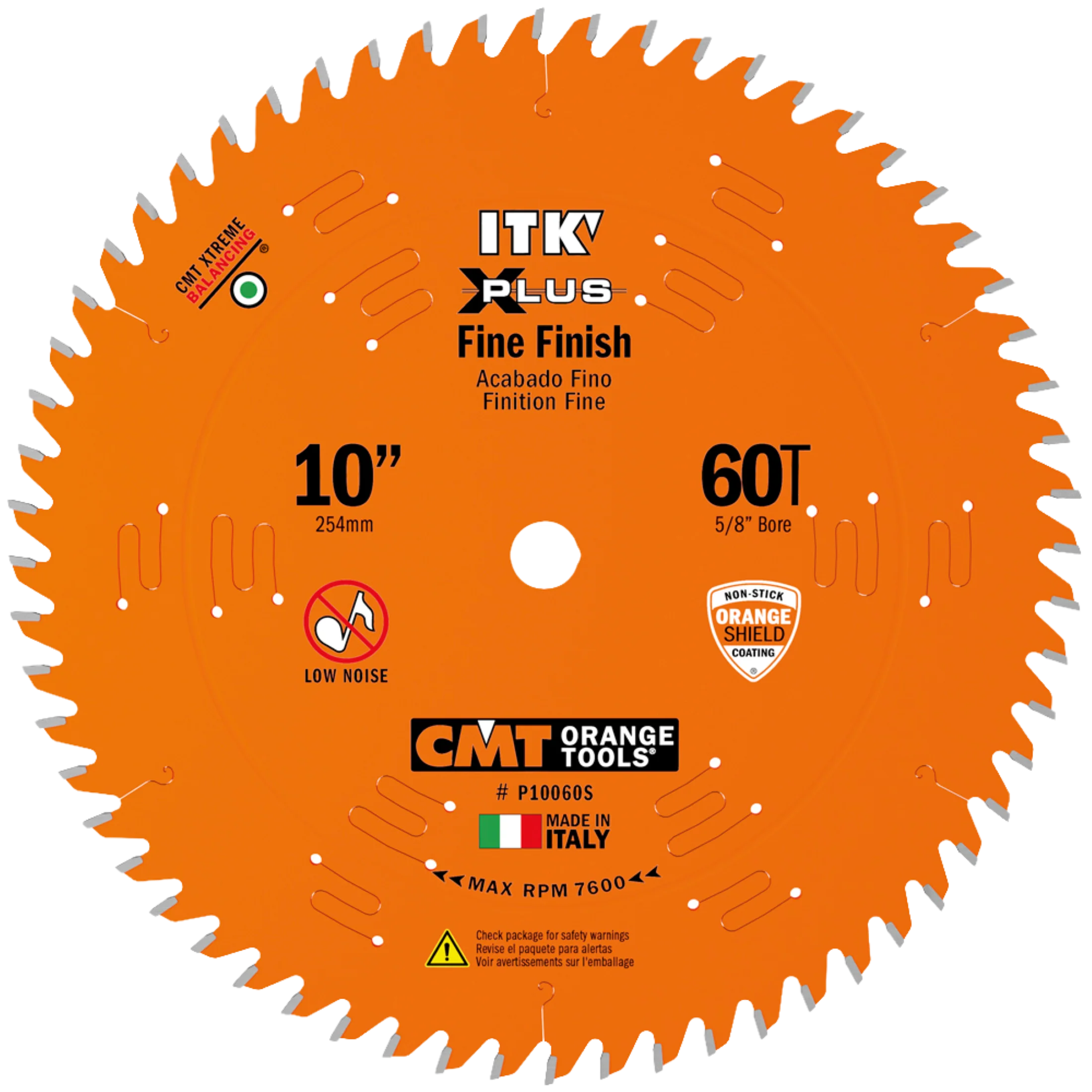Exceptional CMT Orange Tools 10 60T Itk-Xplus® Finish Sliding Compound Saw Blade Dependable