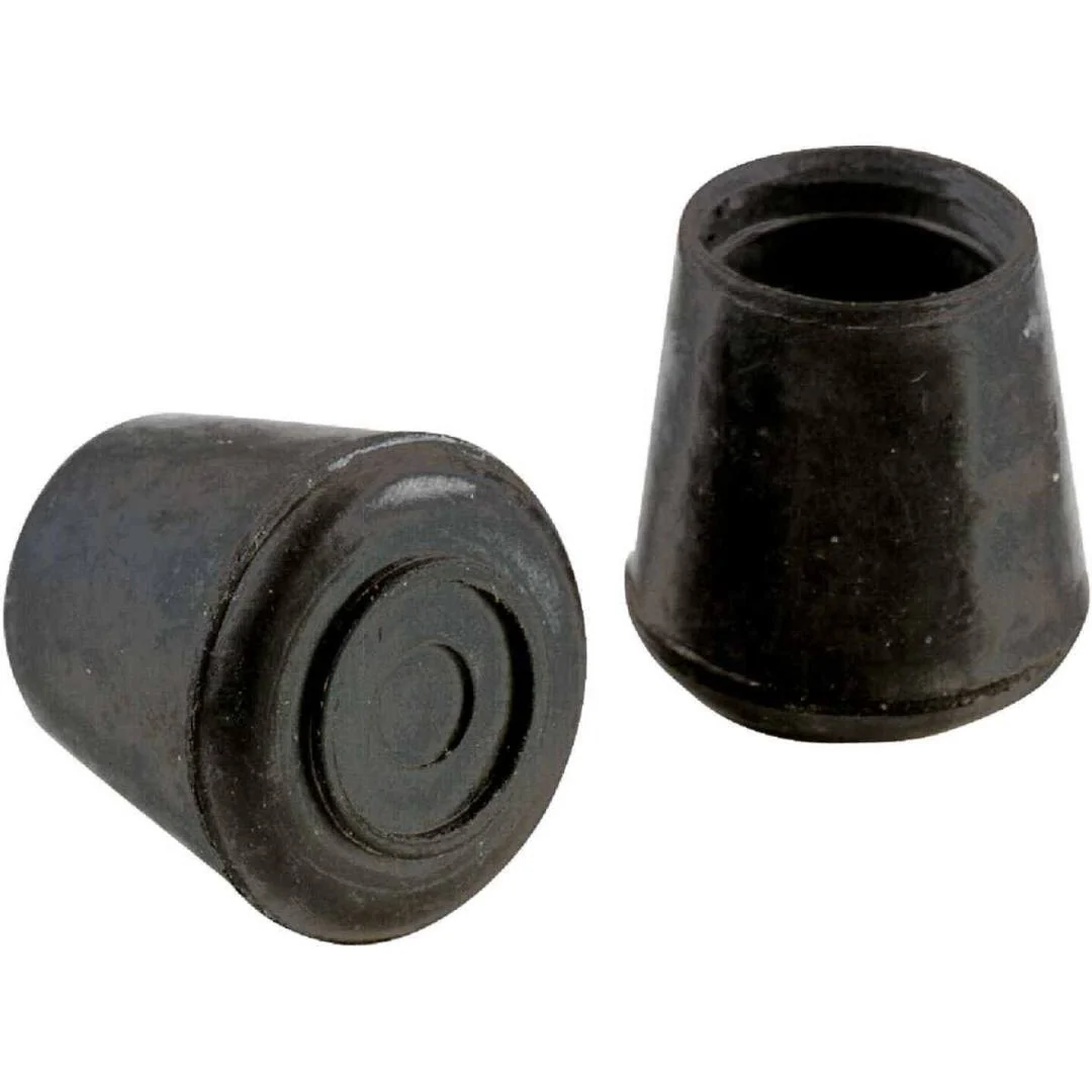 Original Do it 1-1 8 in. Hi-Tip Black Rubber Furniture Leg Protectors 4-Pack High-Quality