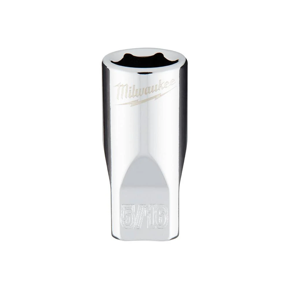 Professional Milwaukee 1 4 Drive 5 16 SAE Socket with FOUR FLAT™ Sides Specialty