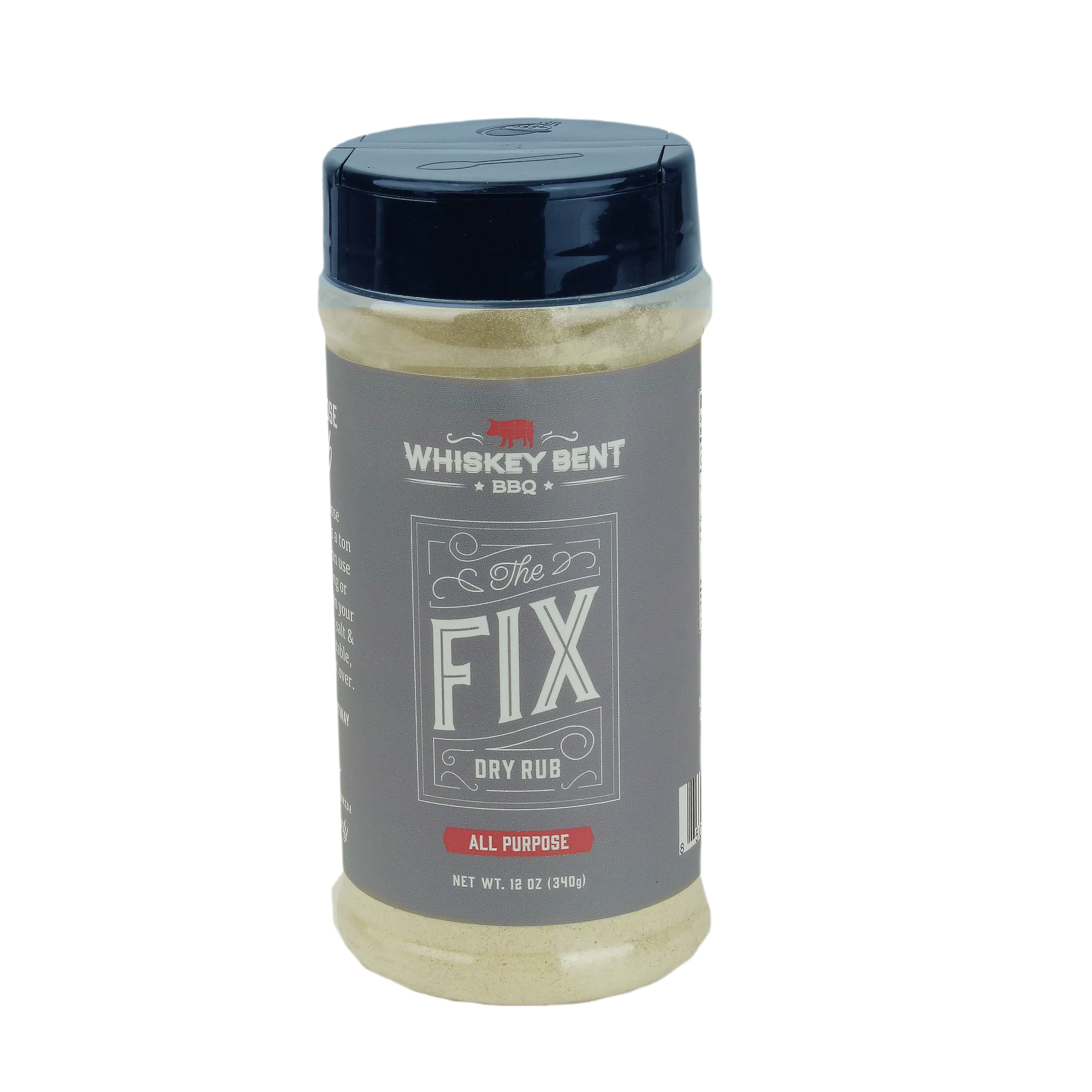 Modern Whiskey Bent BBQ The Fix All Purpose Gluten Dry Rub 12 oz. Sustainable