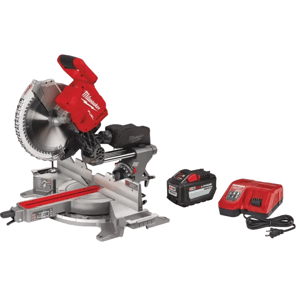 Lightweight Milwaukee M18 FUEL™ 12 Dual Bevel Sliding Compound Miter Saw Soft