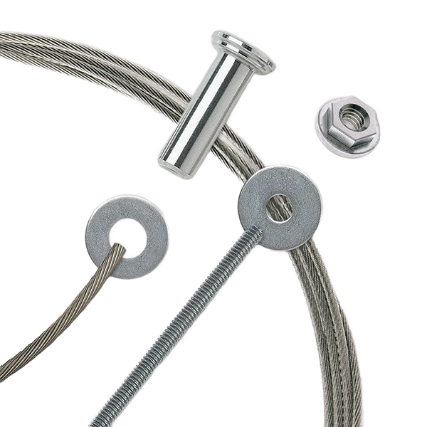 Solid Feeney 1 8 in Cable Rail Assembly for Wood Posts 15 ft. Exclusive