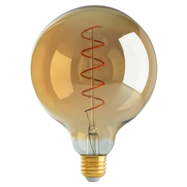 Long-Lasting Satco 4.5 Watt G40 LED Vintage Spiral Medium Base Light Bulb Premium