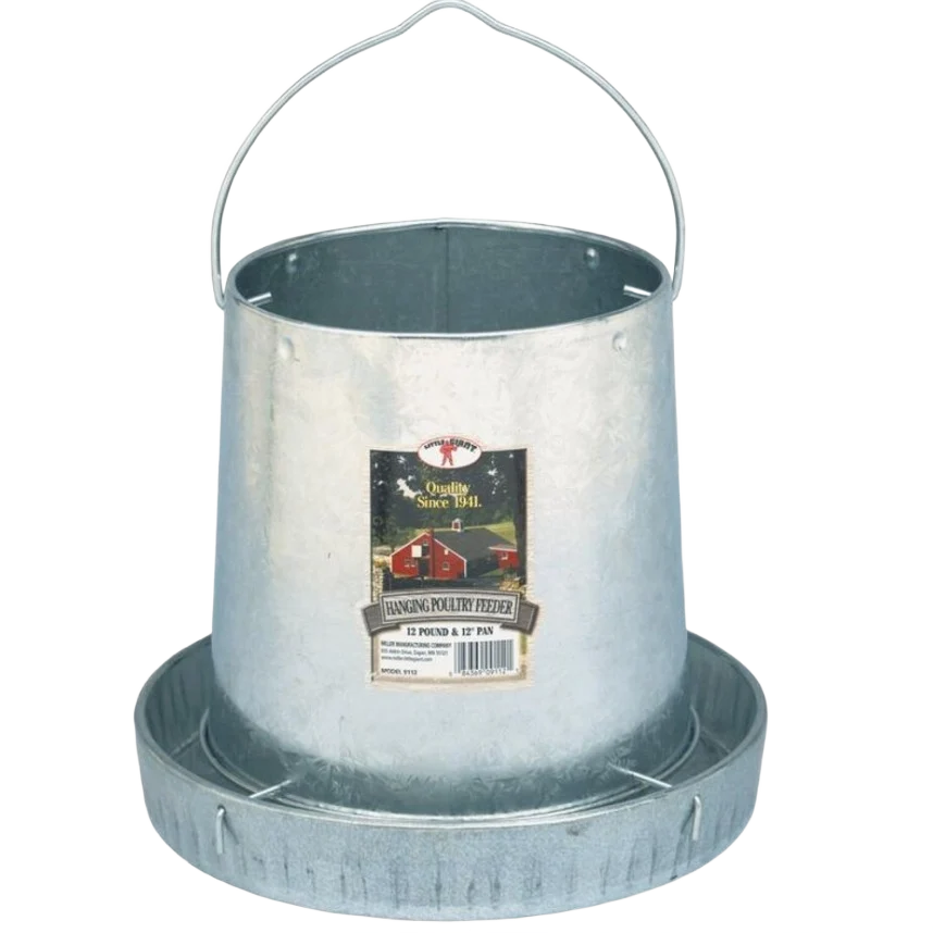 Expertly Made Little Giant Hanging Poultry Feeder 12 lb. Elegant