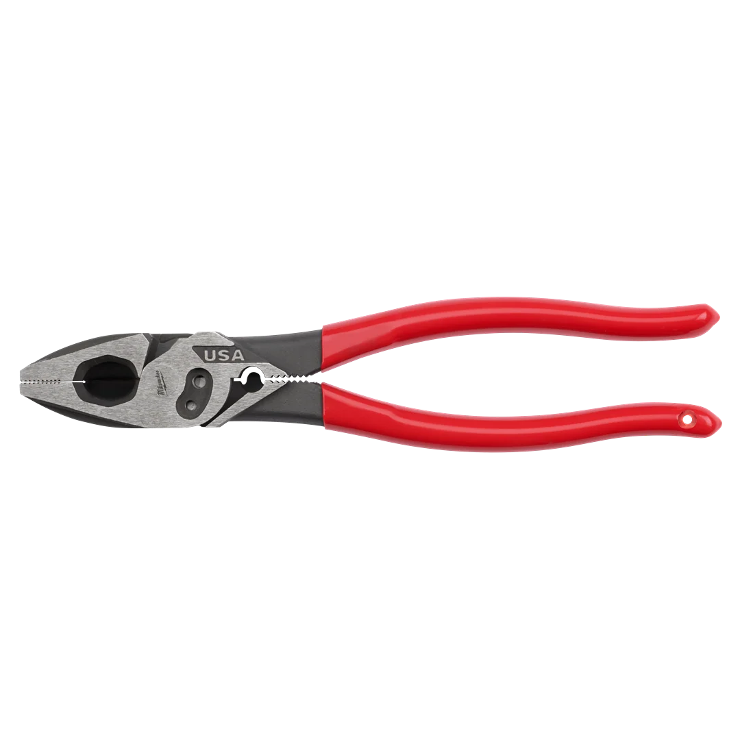 World-Class Milwaukee 9 Lineman's Dipped Pliers w Crimper Bolt Cutter Advanced