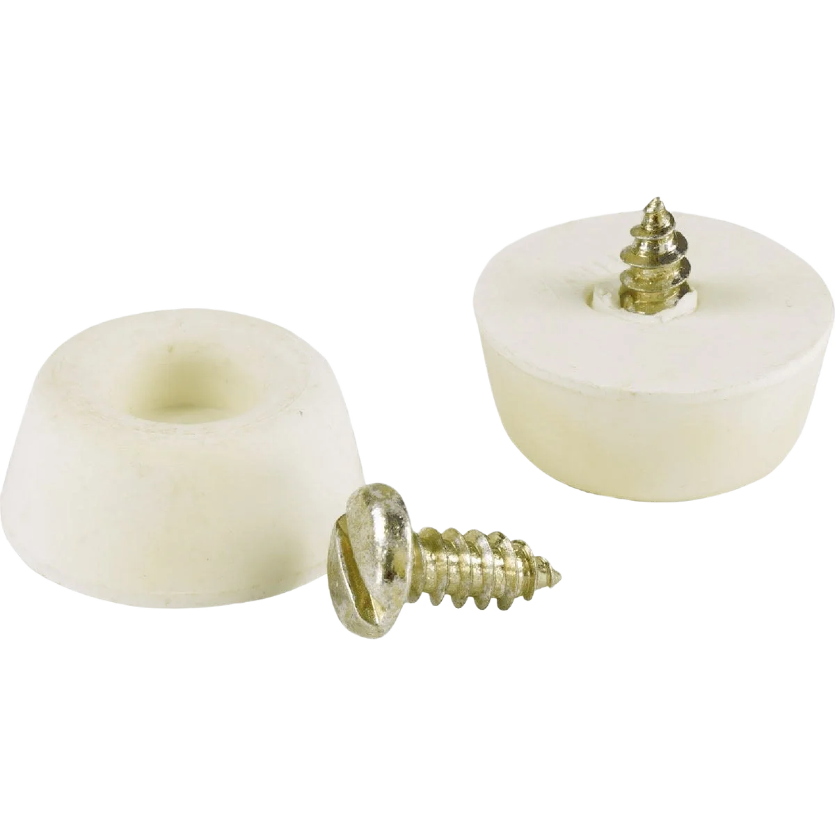 Responsible Do it 7 8 in. Off-White Round Furniture Bumpers 4-Pack Advanced