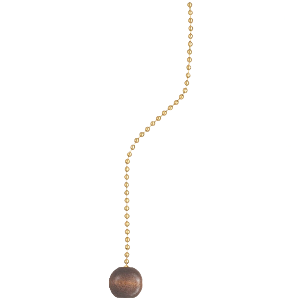 Sophisticated Westinghouse 36 Brass Pull Chain with Walnut Ball Ornament Verified