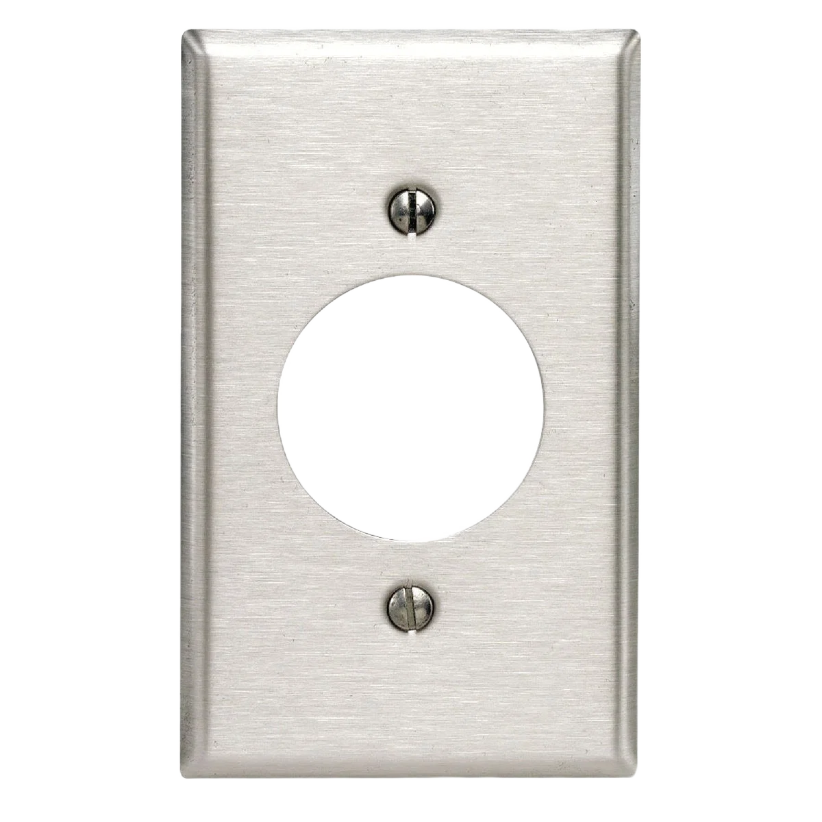 High-End Leviton 1-Gang Stainless Steel C-Series Opening Outlet Wall Plate Elegant