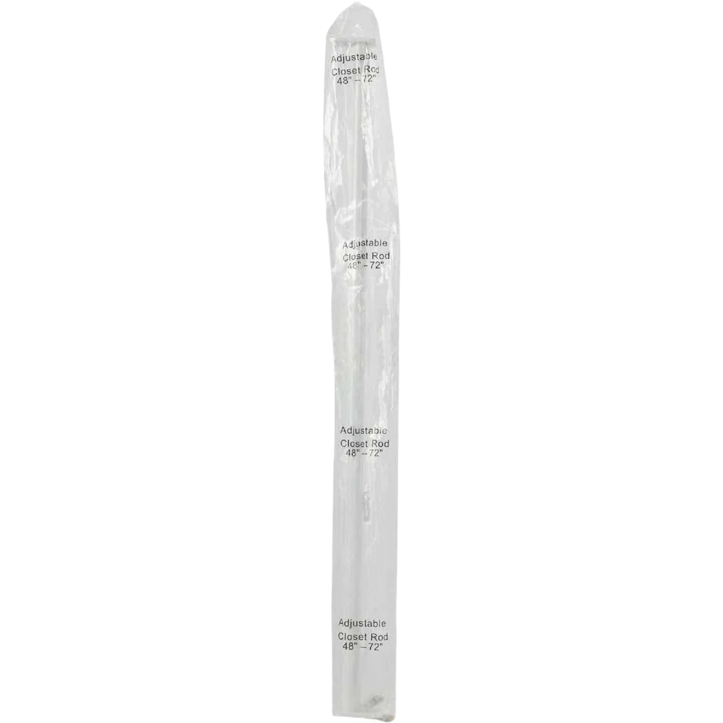 Breathable John Sterling Closet-Pro White Adjustable Closet Rod 48 - 72 in. Powerful