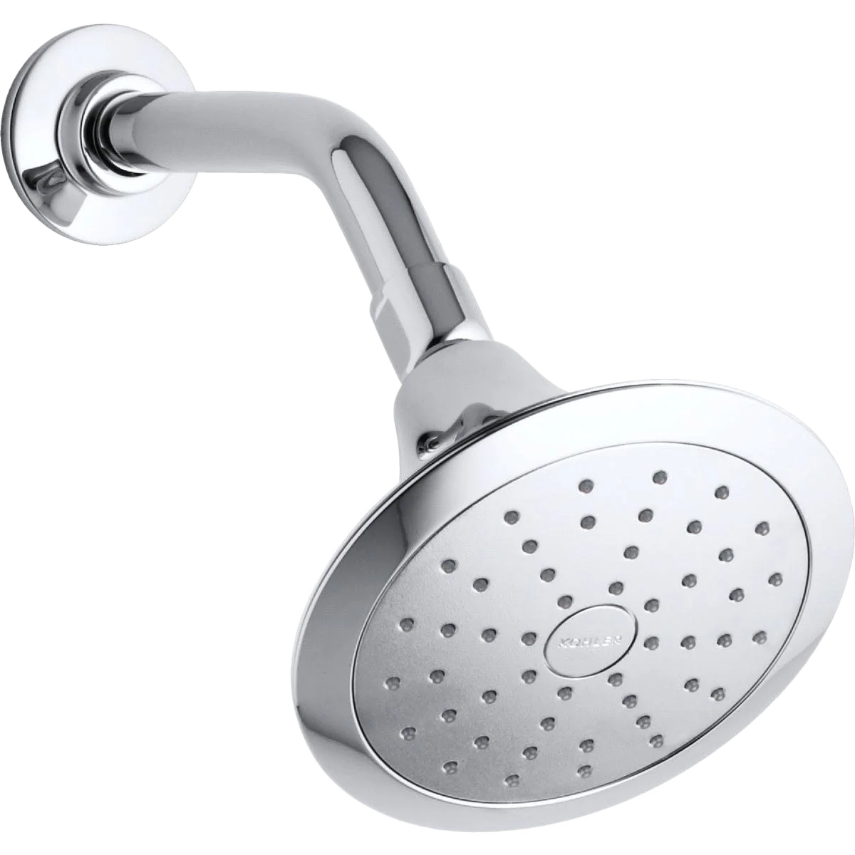 Convenient Kohler Forte 1 Spray Fixed Showerhead Polished Chrome Casual