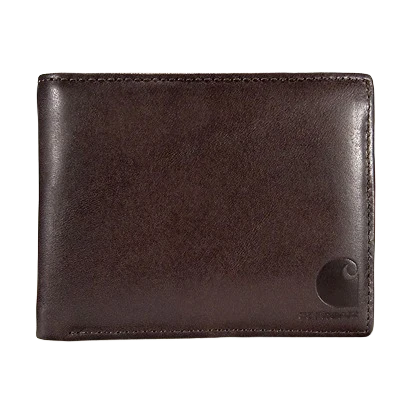 Easy-to-Use Carhartt Dark Brown Oil Tan Passcase Wallet Luxury