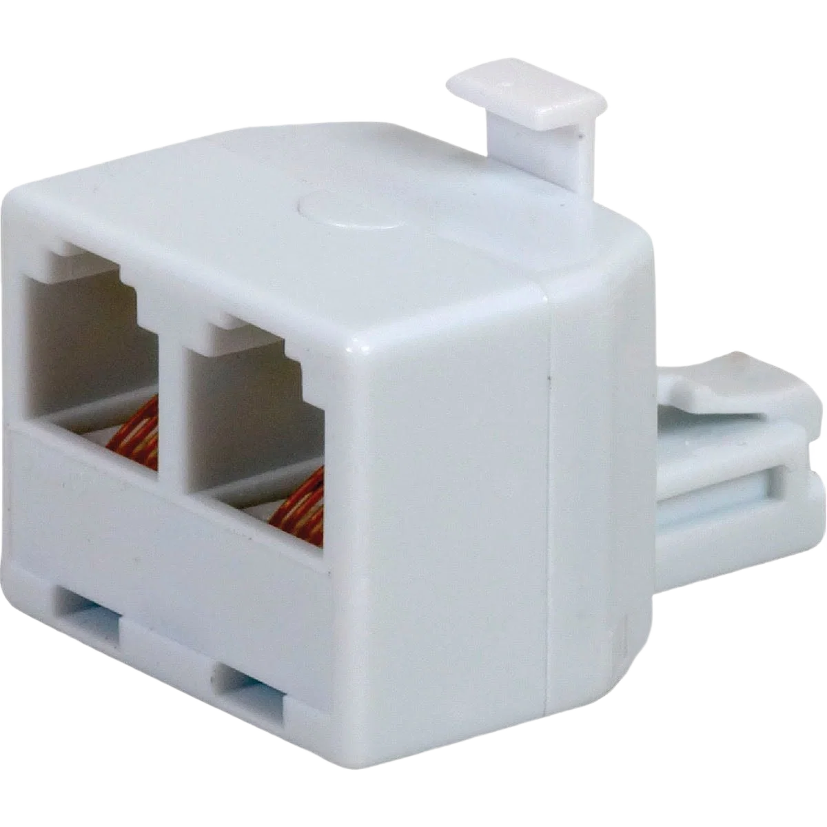 Powerful RCA White 2-Line Phone Splitter Fashionable