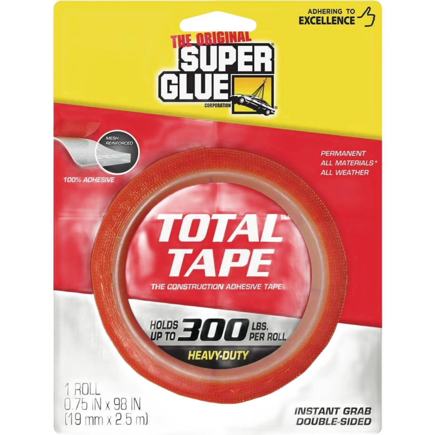 Carefully Designed Super Glue Total Tape™ Double-Sided Mounting Adhesive Roll Classic