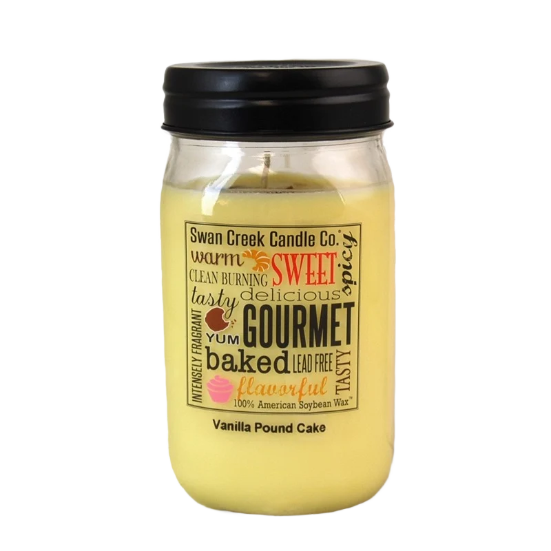 Responsible Swan Creek Vanilla Pound Cake Pantry Jar Candle 12 oz. Reusable