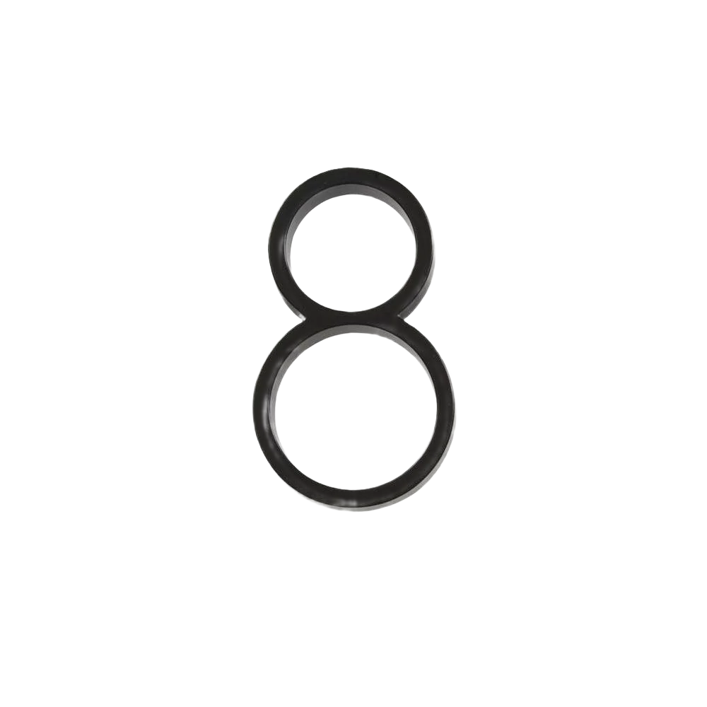 Prestigious Hillman Distinctions 5-In. Floating Mount Black House Number 8 Easy-to-Use