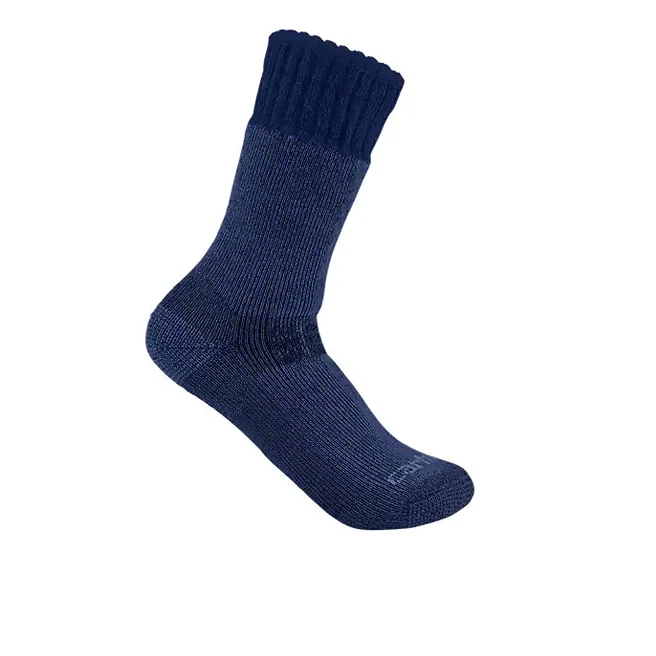 Classic Carhartt Men's Large Navy Synthetic Wool Boot Socks Breathable