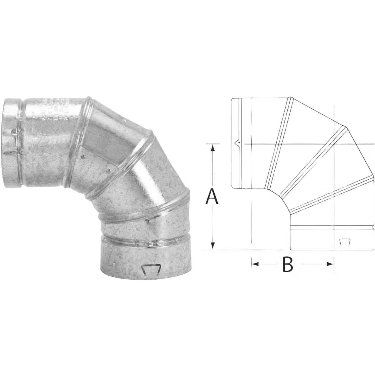 Official Selkirk RV 3 90 Deg. Adjustable Elbow Soft