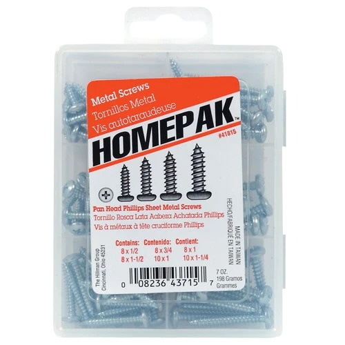 Consistent Hillman Pan Head Phillips Sheet Metal Screw Assortment Contemporary