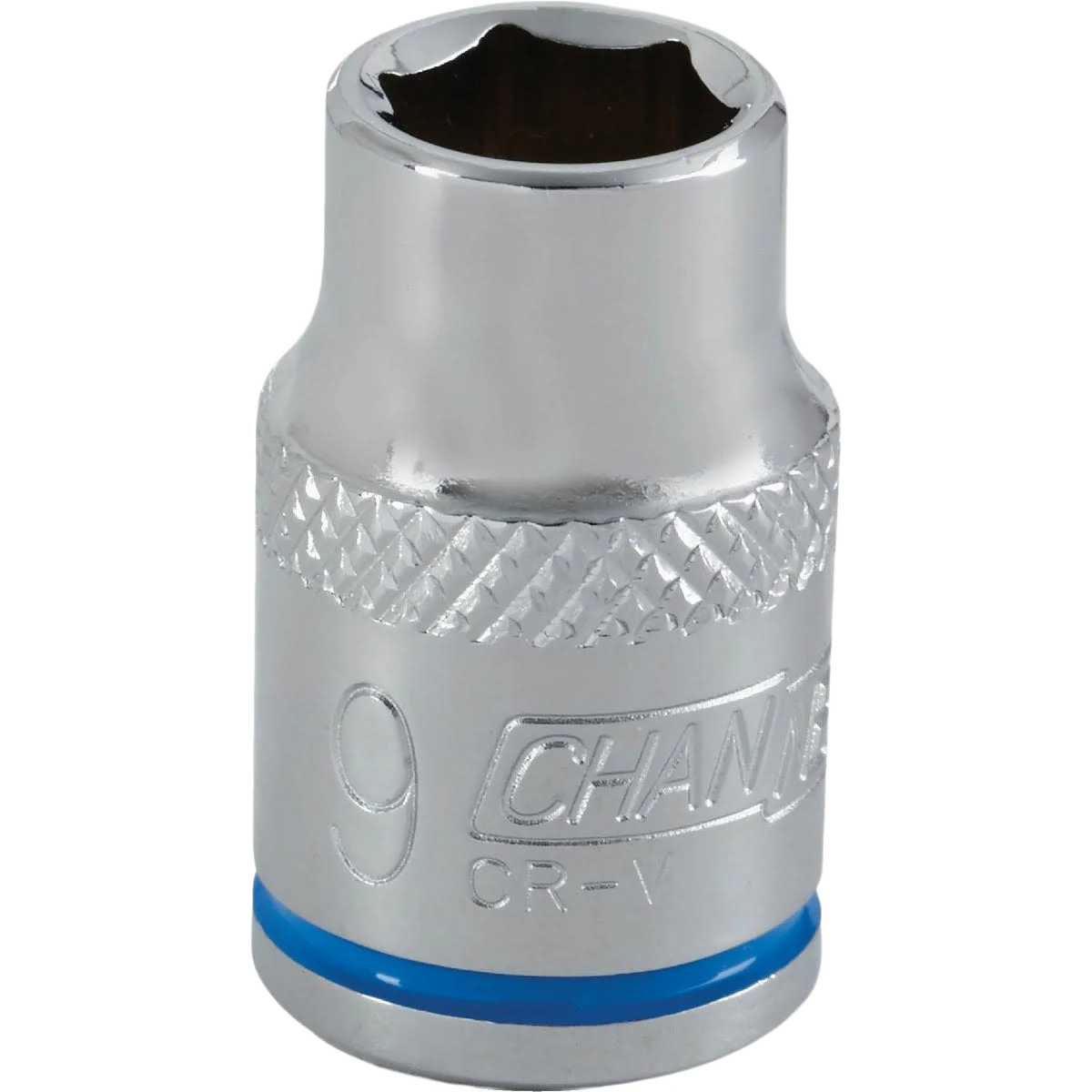 Smooth Channellock 3 8 in. Drive 9mm 6-Point Shallow Metric Socket Original