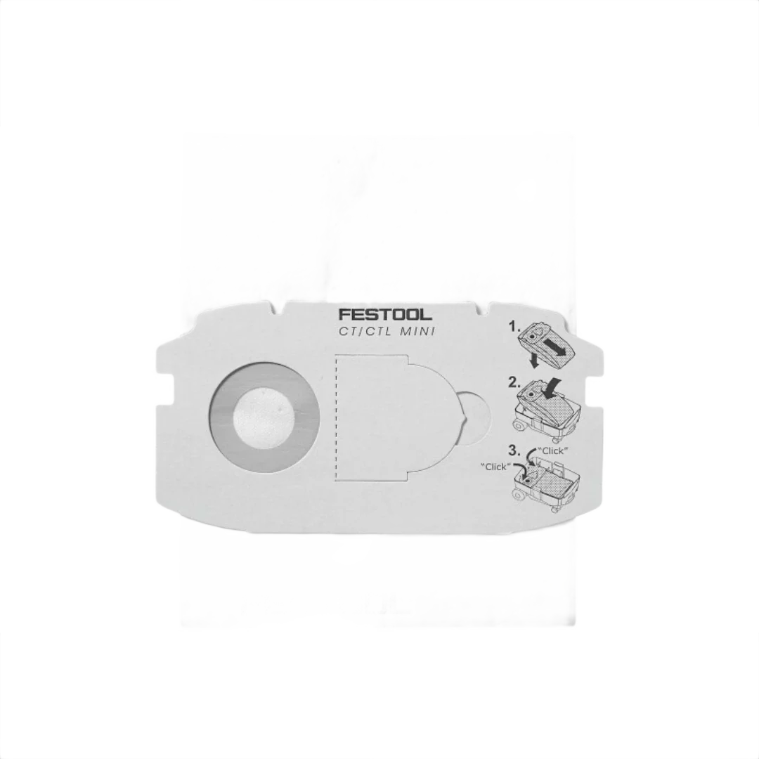 First-Class Festool 498410 CT MINI Self Cleaning Filter Bags 5-Count Consistent